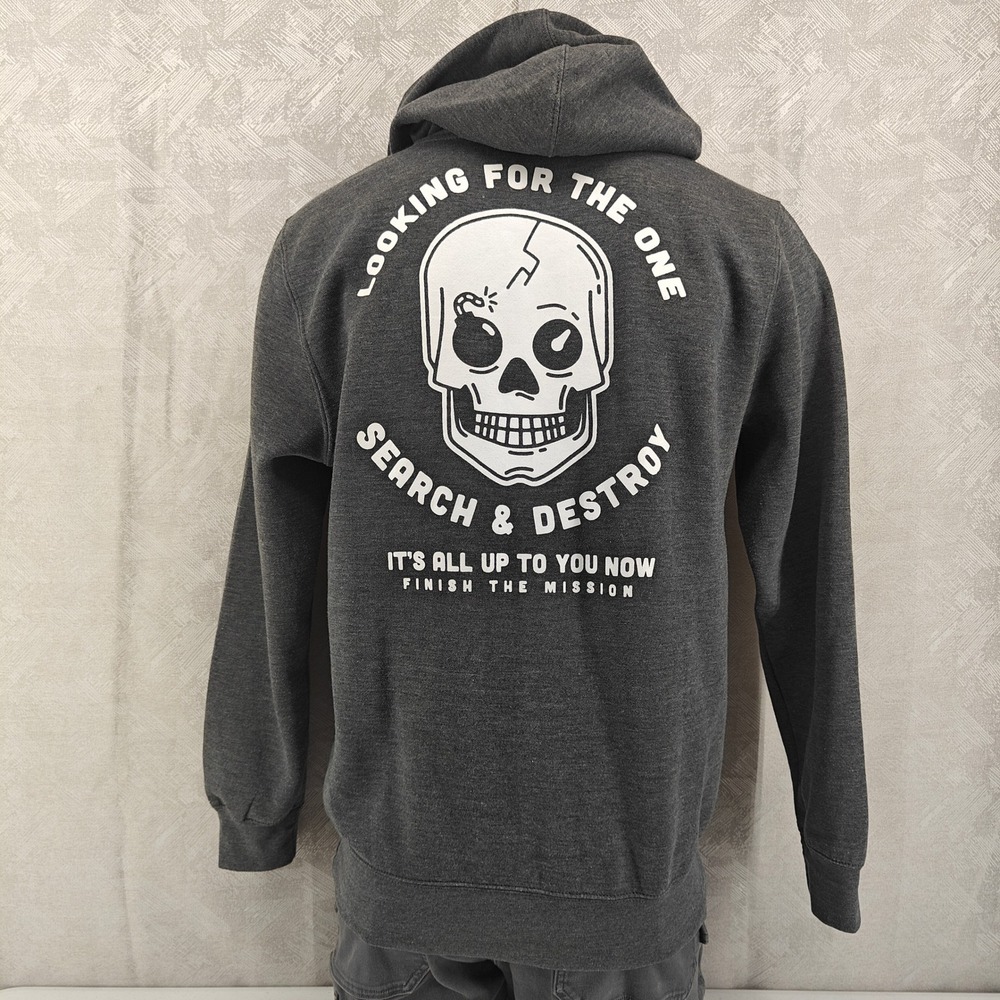 Call of Duty Skull Graphic Hoodie Dark Grey Men's Size M Gaming‎ Apparel